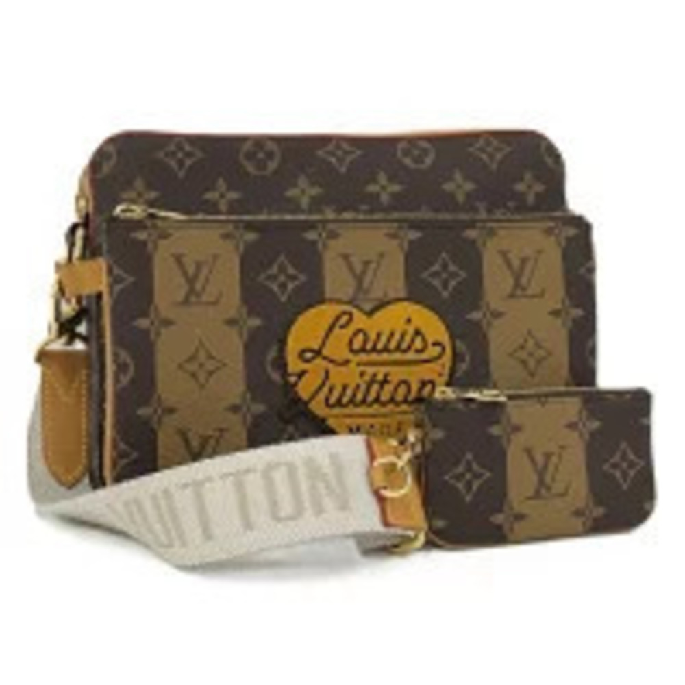 LOUIS VUITTON LV Squared Trio Messenger Monogram Stripe NIGO Collaboration